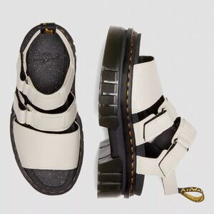 Dr. Martens Ricki 3 Strap Sandals Cobblestone Grey size 9